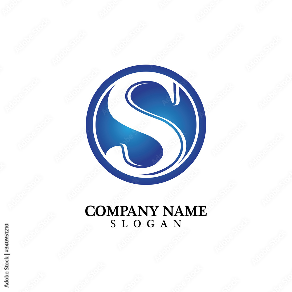 Business corporate letter S logo design vector. Business corporate letter S logo design vector.