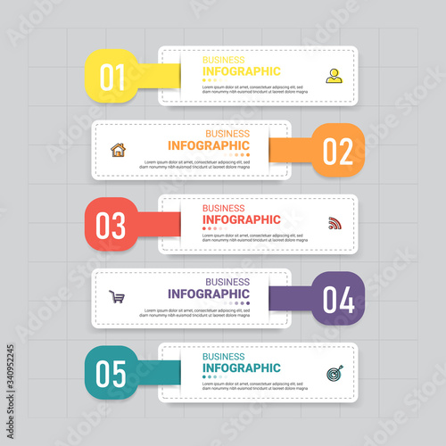 Infographics banner design template, can be used for workflow layout, diagram, annual report, web design.Creative banner, label vector.	
