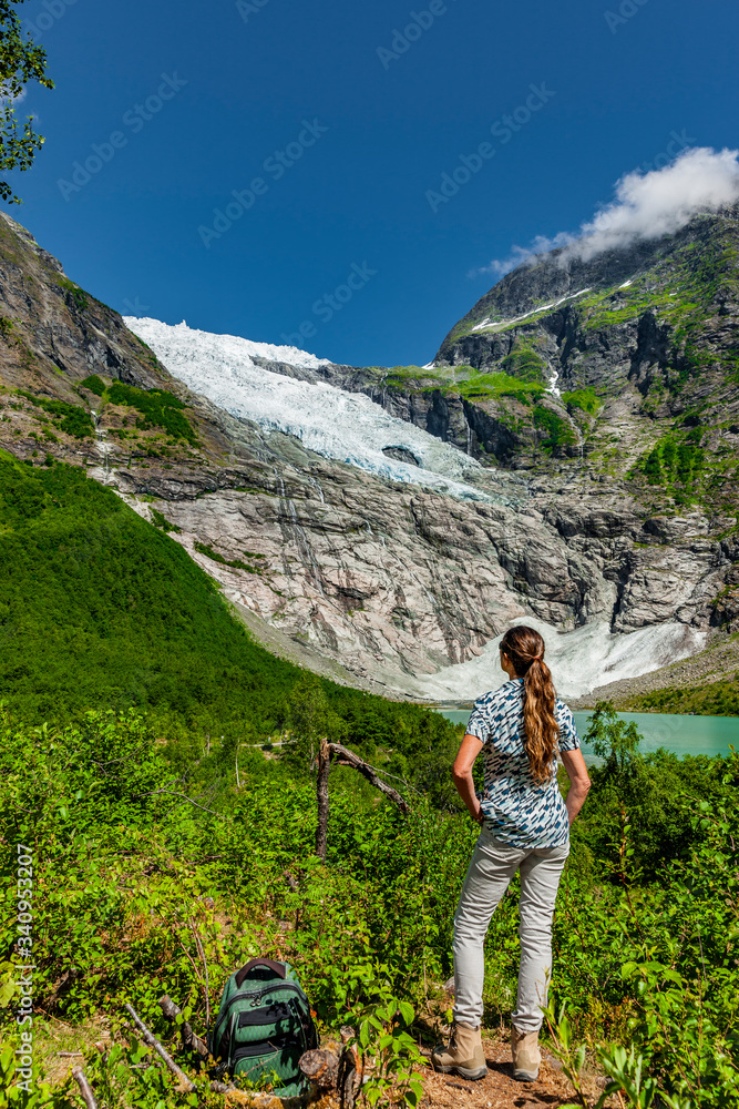 Bøyabreeen Gletscher in Norwegen, Scandinavien