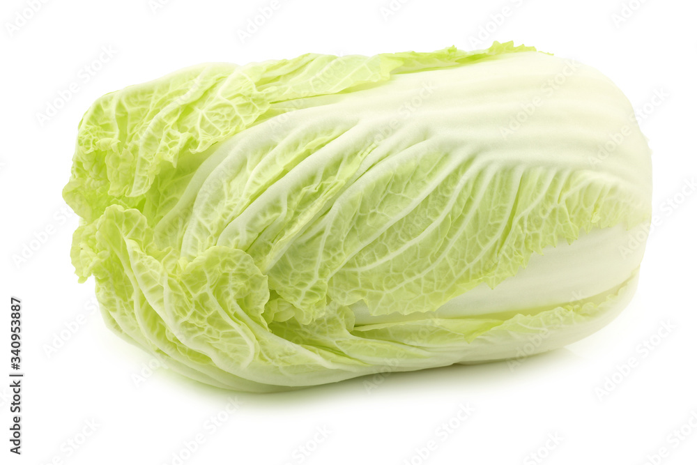 fresh chinese cabbage on a white background fresh chinese cabbage on a white background