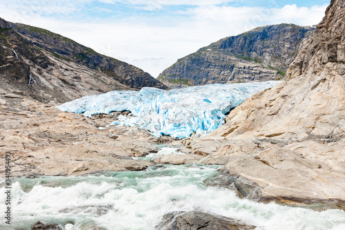 Gletscher Nigardsbreen in Norwegen, Skandinavien