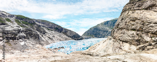 Gletscher Nigardsbreen in Norwegen, Skandinavien