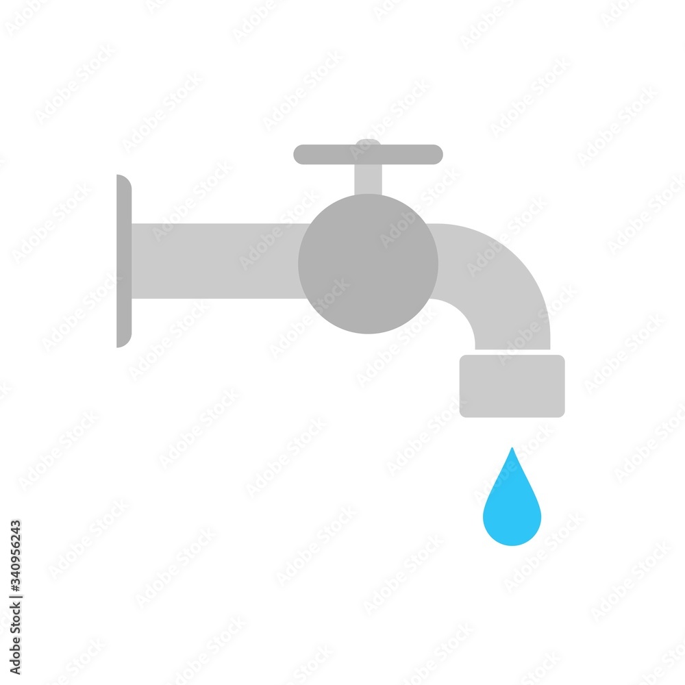 Tap water vector illustration, Hygiene solid design icon. Tap water vector illustration, Hygiene solid design icon.