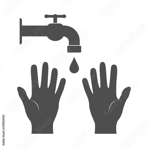 Hand sanitizer icon. Hands wash icon and hands logo. Vector illustration