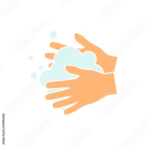 Hand sanitizer icon. Hands wash icon and hands logo. Vector illustration