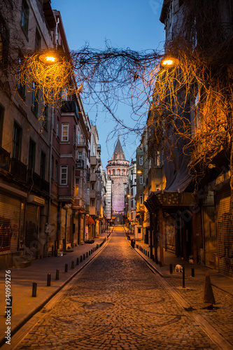 Galata Tower in Istanbul, Turkey