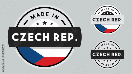Made in Czech Republic collection with Czech Republic flag symbol.