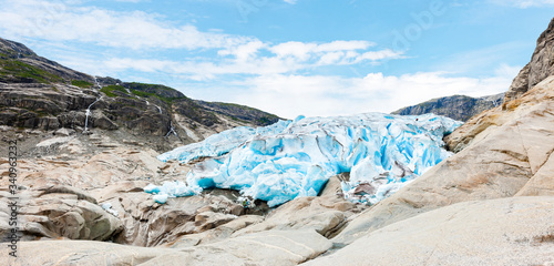 Gletscher Nigardsbreen in Norwegen, Skandinavien