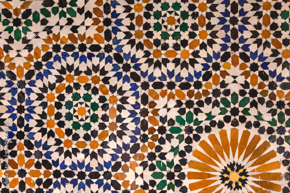Typical building and details of Arab architecture. Doors, windows, mosaics, crafts Typical building and details of Arab architecture. Doors, windows, mosaics, crafts