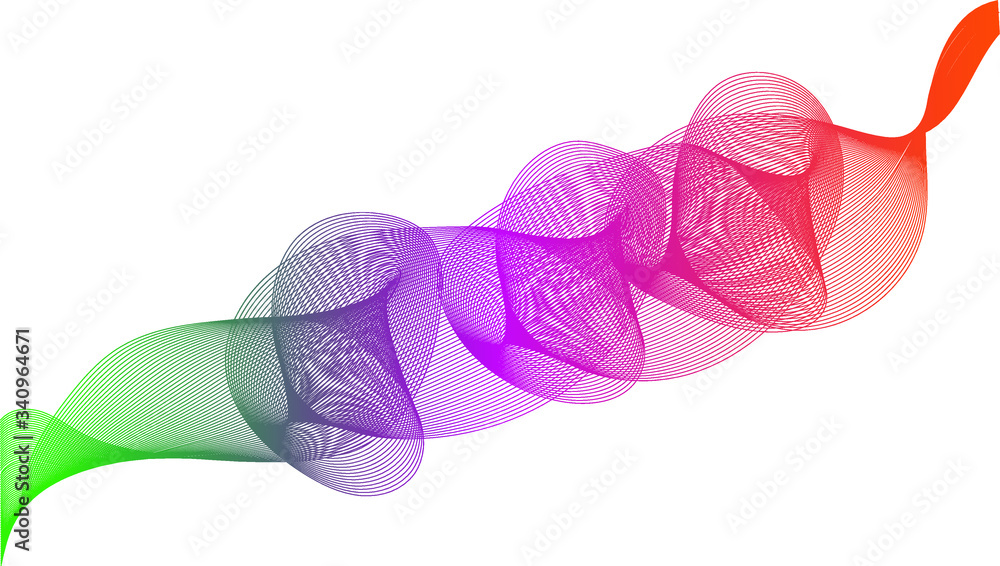 beautiful abstract gradient ribbon of lines beautiful abstract gradient ribbon of lines