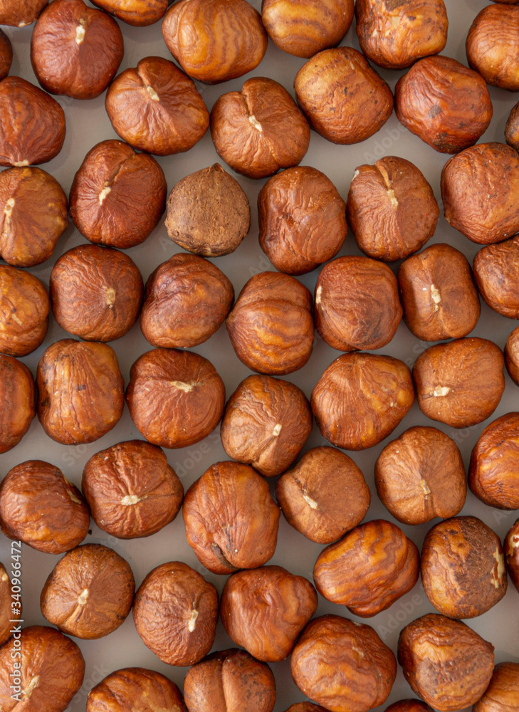 Hazelnut cluster. Hazelnut on the white background. Hazelnut cluster. Hazelnut on the white background.