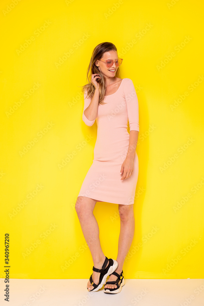 young and elegant on yellow young and elegant on yellow