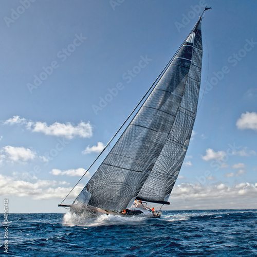 Sailing yacht race. Yachting. Travel © Alvov