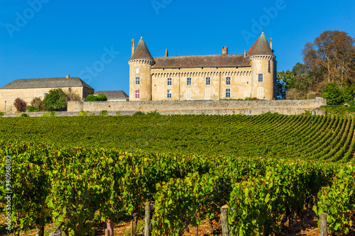 17 September 2019. Rully Castle in Burgundy, France.