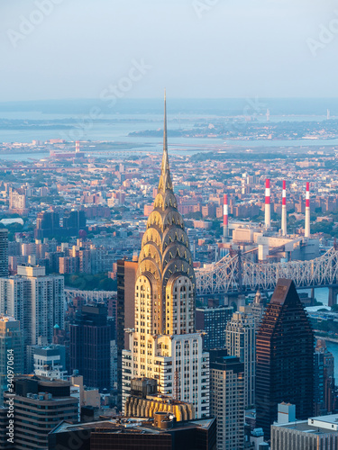 Architectural landmark Chrysler Building, an Art Deco–style skyscraper located in Manhattan, New York City, United States of America. © R.M. Nunes