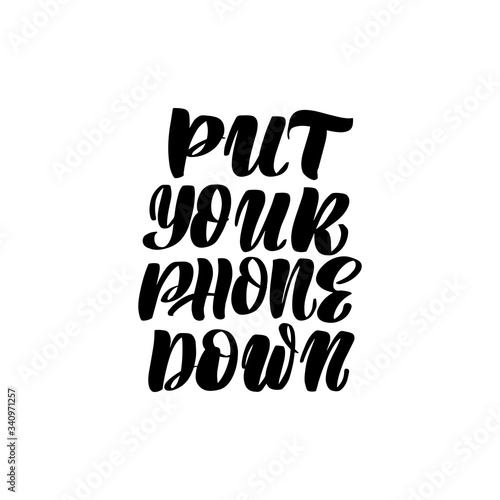 Vector calligraphy illustration isolated on white background.