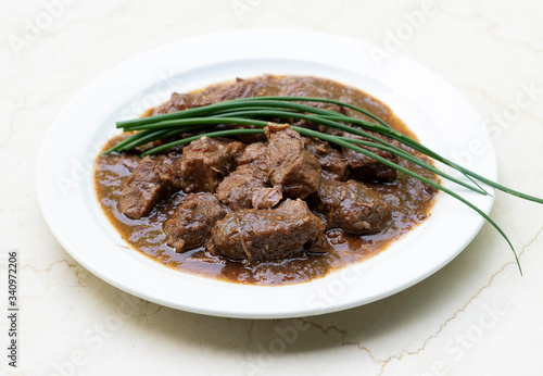 Ancient traditional tuscan recipe”peposo”