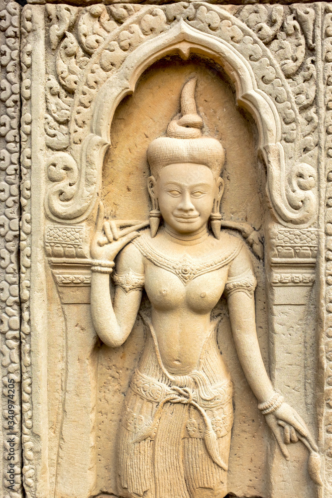 Bas-relief in Prasat Bayon Bas-relief in Prasat Bayon