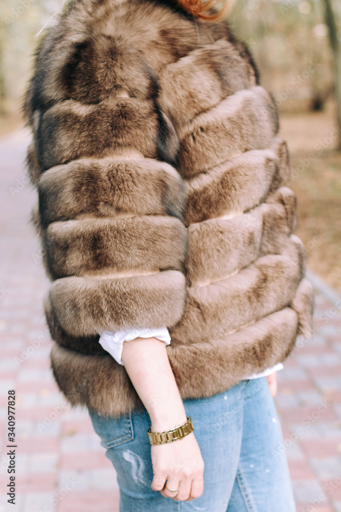 women's fur coat made of Arctic Fox fur women's fur coat made of Arctic Fox fur