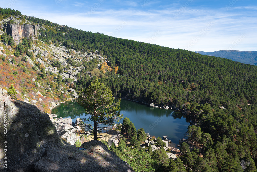 Laguna Negra lake in Soria province, Spain