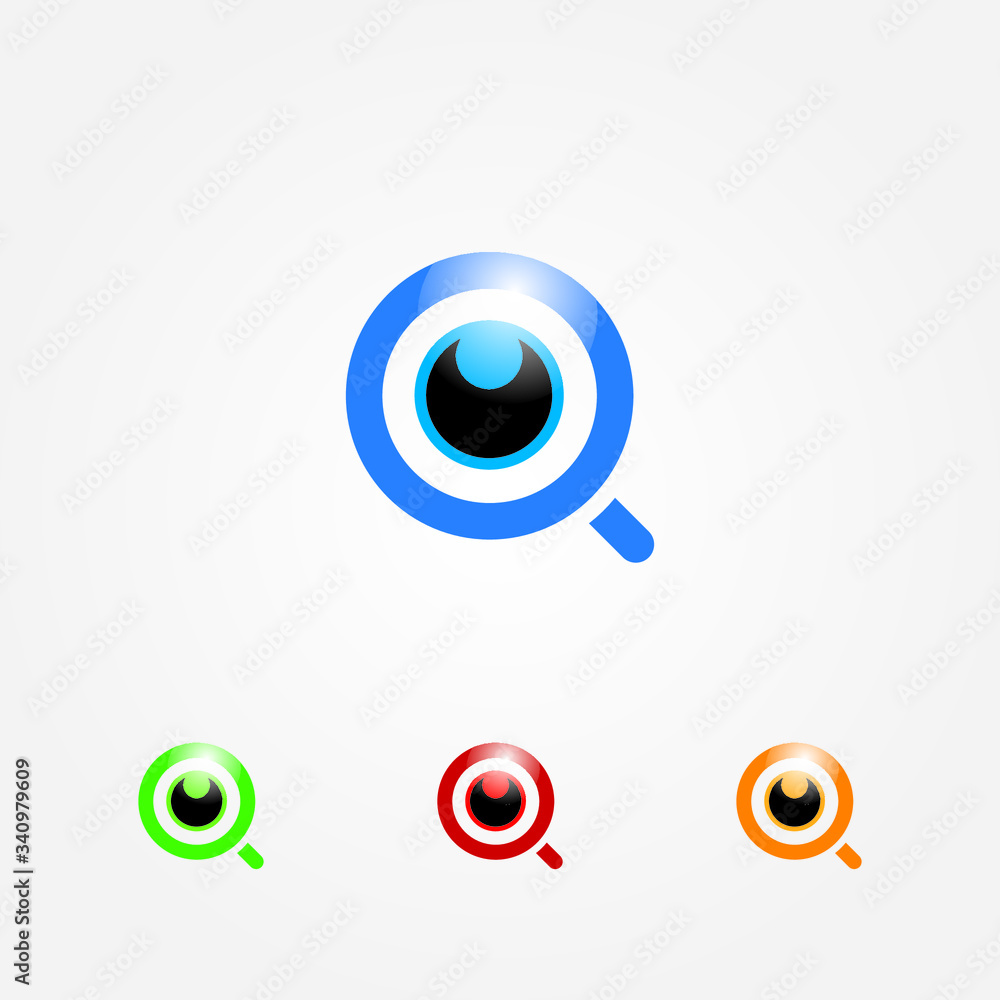 Search Eye logo symbol vector template Search Eye logo symbol vector template