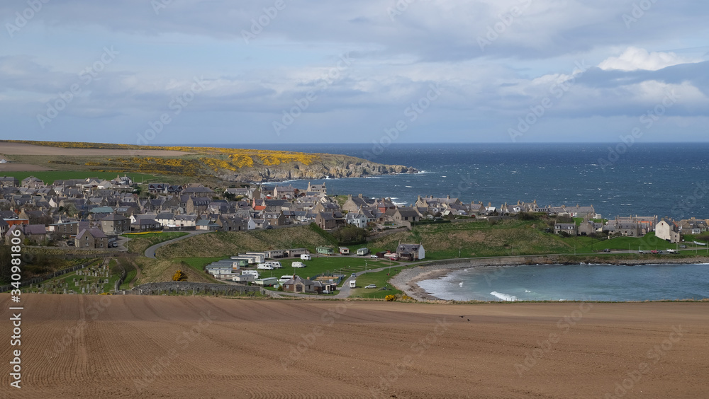 Portsoy Coastal View in Spring 