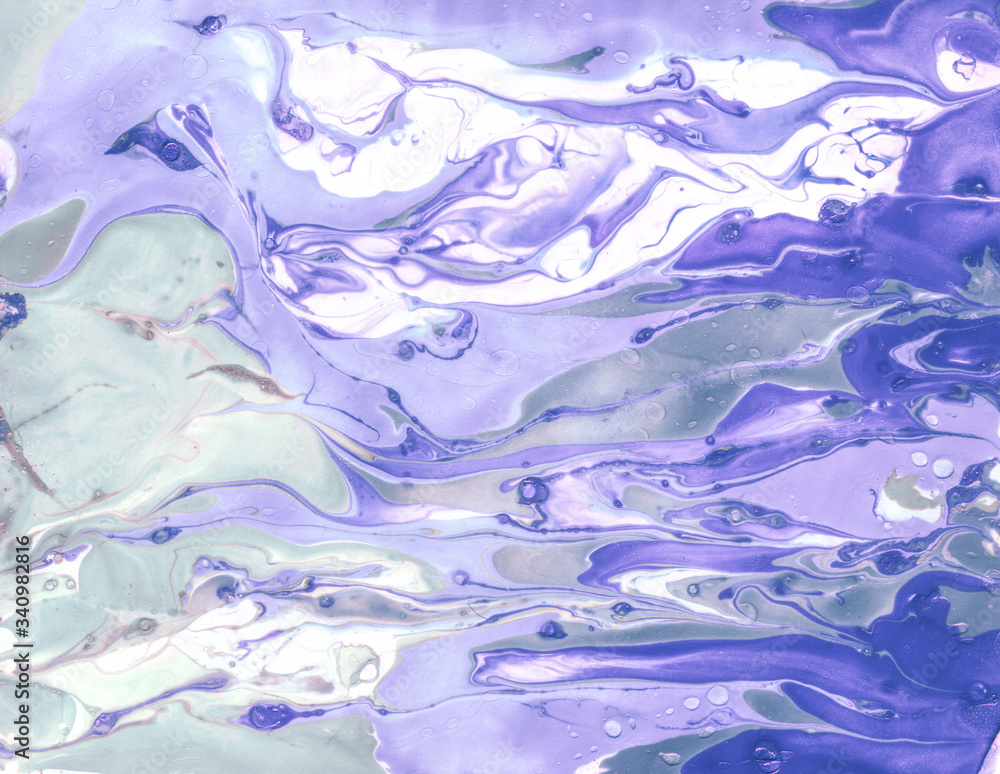 Indigo Textured Organic Spots, Background Abstract . Ink Colored Oriental Background, Fluid Acrylic Effect, Heaven Blue Watercolor . Blue Acrylic Mixed Texture