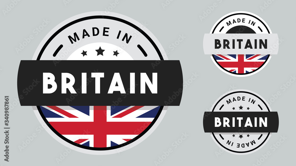 Made in Britain collection with Britain flag symbol.