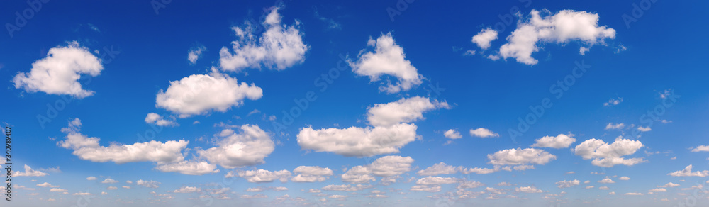 Blue sky panorama with white clouds Blue sky panorama with white clouds