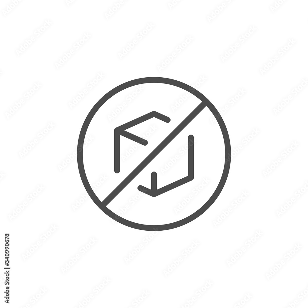 Sugar free line outline icon Sugar free line outline icon
