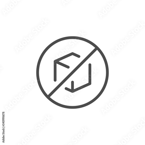 Sugar free line outline icon