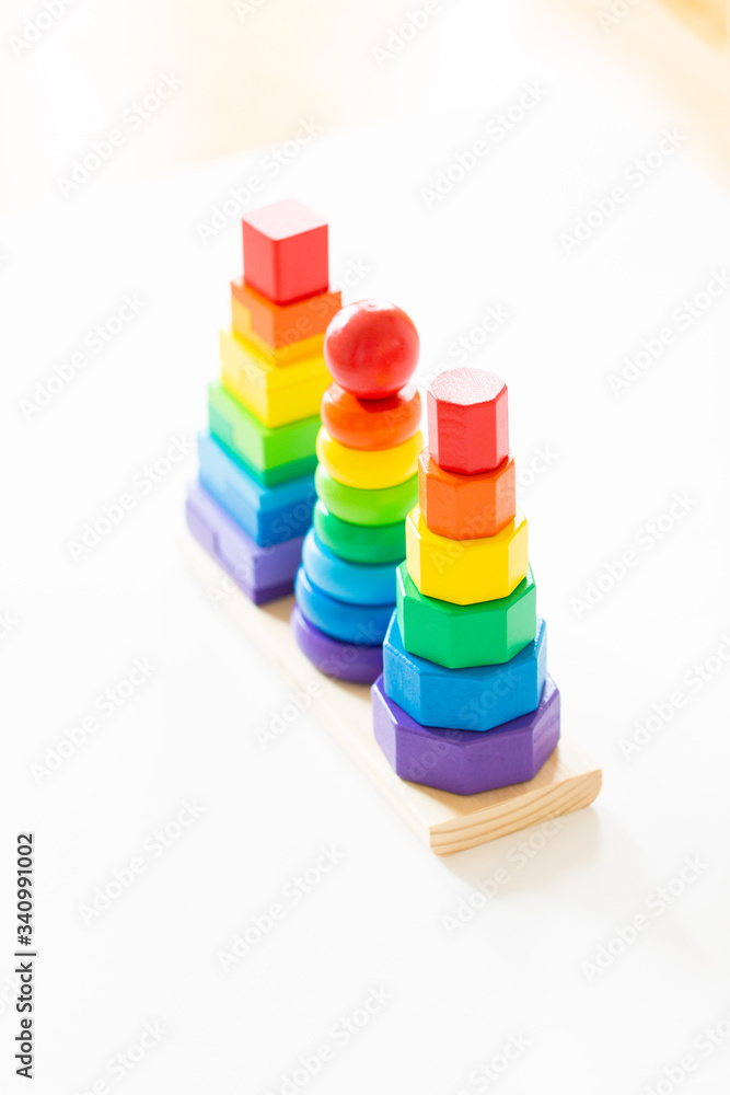Colorful Wooden Stacking Toys Colorful Wooden Stacking Toys