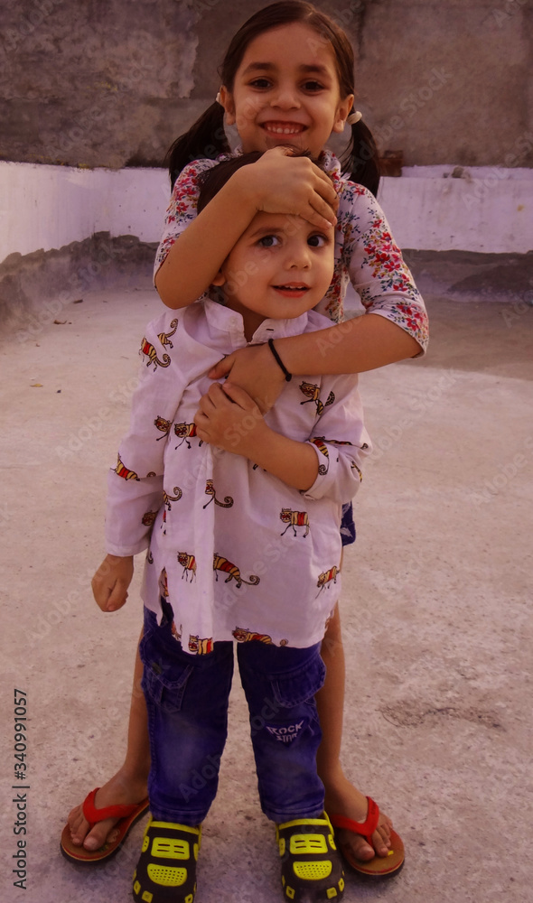 Fototapeta premium Brother and sister together