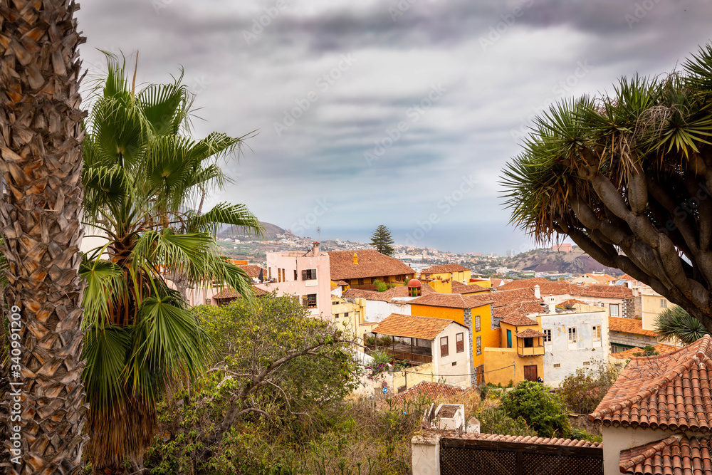 View of rooftops in La Orotava, Tenerife