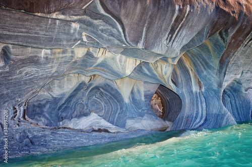 Marble caves, General Carrera lake, Patagonia chilena