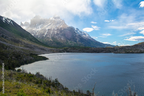 Lake Nordenskjold  in Torrres del paine  Chile - W trekking circuit.