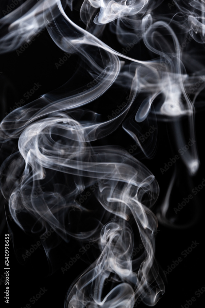 Smoke texture on black background Smoke texture on black background