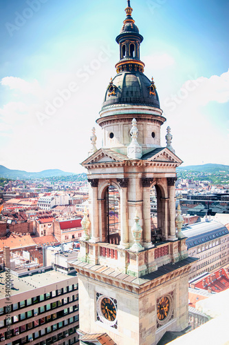 View from St. Stephens's basilica in Budapest