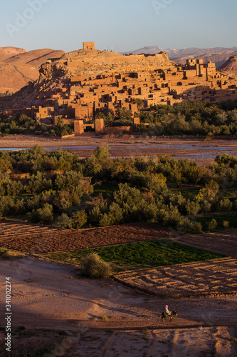 View of old village called Ait Ben Haddou, the place where lots of succesful movies was made. Morocco