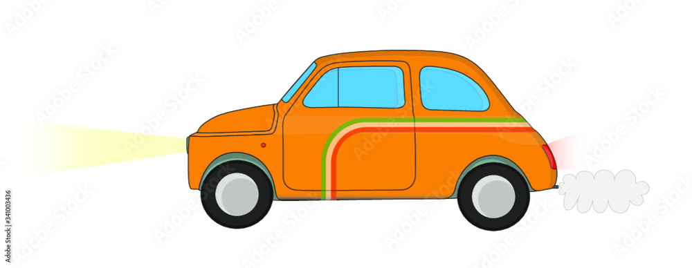 Obraz premium toy car isolated on white