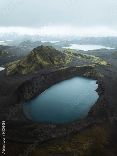 Hnausapollur lake in Iceland photo