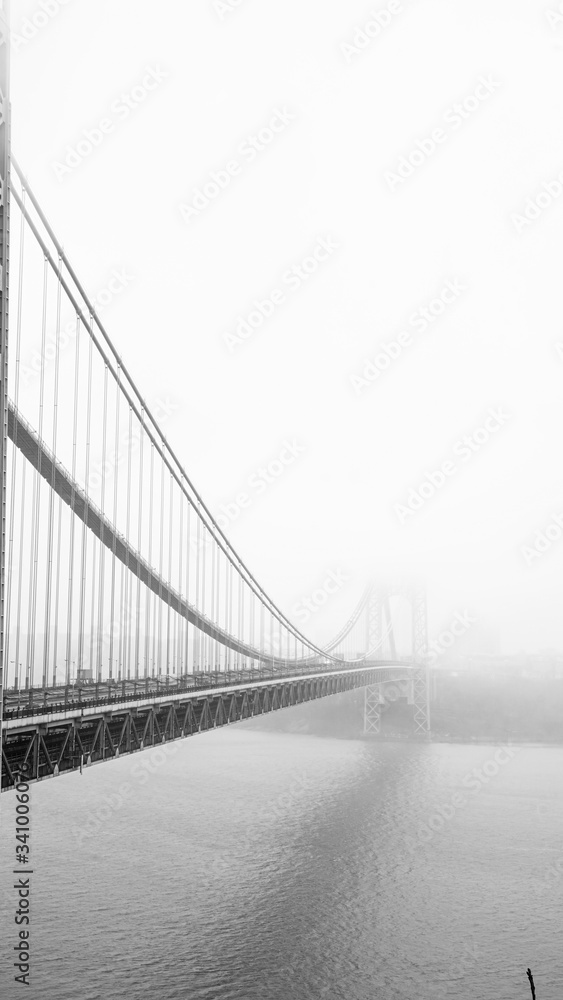 the bridge in the fog