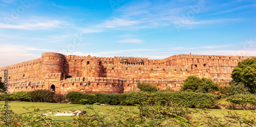 Agra Fort walls panorama  India  Uttar Pradesh