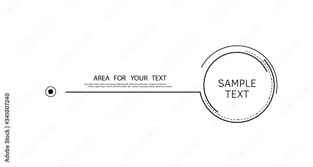 Area for your text. Names of digital callouts. Layout element for web, brochure, infographics. Vector illustration. Area for your text. Names of digital callouts. Layout element for web, brochure, infographics. Vector illustration.