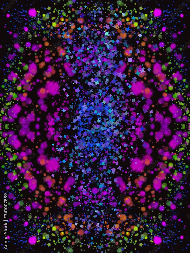Ilustración de una fantasía sobre un cosmos colorido
Ilustración de una fantasía sobre un cosmos colorido