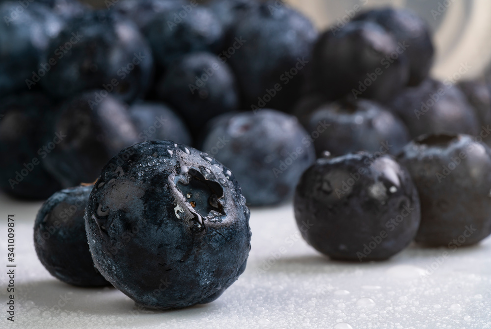 Some Blueberry On The White Table Some Blueberry On The White Table