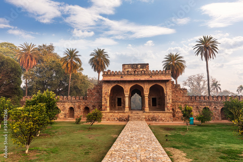 Humayun's Tomb Gates, scenery of India, New Delhi