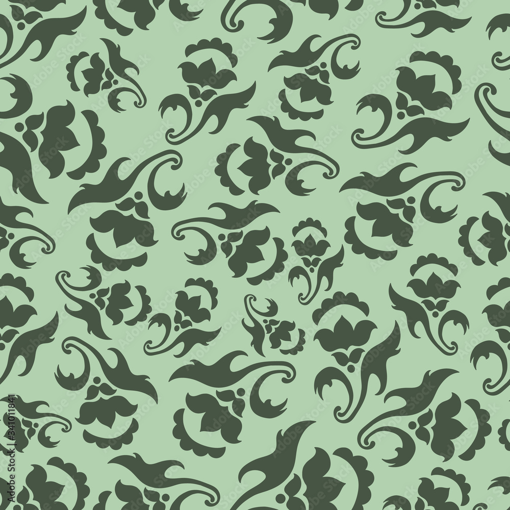 Fototapeta premium vector retro floral seamless pattern