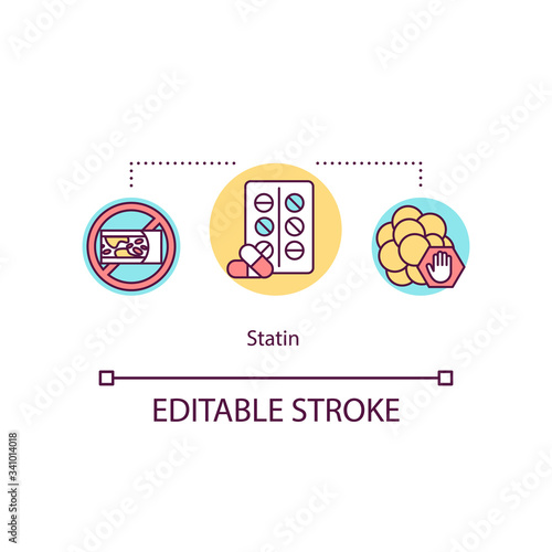 Statin concept icon