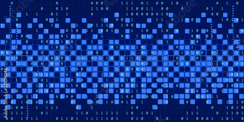 dark vector blue background abstract technology communication data Science © Sevenoclockb